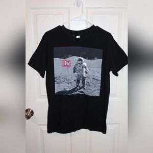 Retro Style MTV Moon Landing Shirt 80s Medium